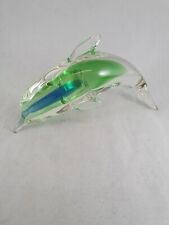 Kristall Figur Delfin Grün