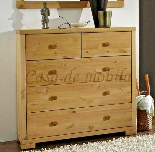 Massivholz wäsche kommode - massivholz, wäsche-kommode