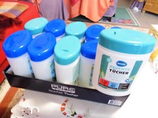 10 X 150 Stk Feuchttücher extra weich-Frischebox/Hygiene-Tücherbox mit Deckel