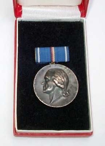 Ddr orden lessing medaille - ddr,