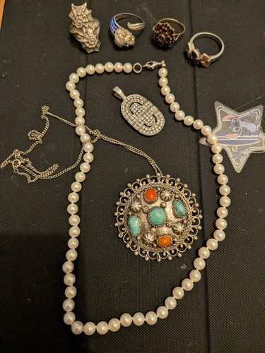 Schmuck konvolut silber - schmuck,