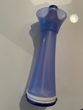 TUPPERWARE - Süße Müllerin, Puderzuckermühle mit Deckel, blau-weiß, gebraucht