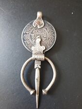 Fibula Berber Schmuck antik Dirham Münze 1331 echt Silber rar