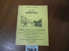 BERLIOZ Chorwerke mit Orchester (11 bis 16) - Nr.1229 Kalmus Studienpartitur