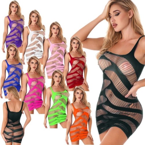 Damen netzkleid mesh kleid - damen,