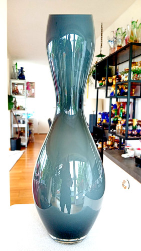 Große schwere glas vase - xl,