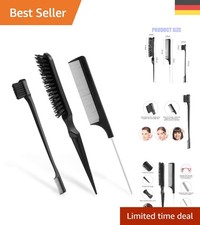 3-teiliges Toupierkamm Set mit