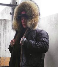 Herren CARMEN CHARLOTT Luxus Echt Pelz Bomberjacke Fuchspelz Größe L/XL NEU!