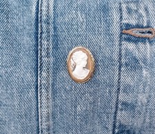 Vintage Camee Brosche