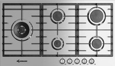 gaskochfeld 5 flammen 90cm