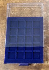 Münzkassette, stapelbare Kassetten-Schublade, Leuchtturm, 36mmx36mm, 20 Fächer 