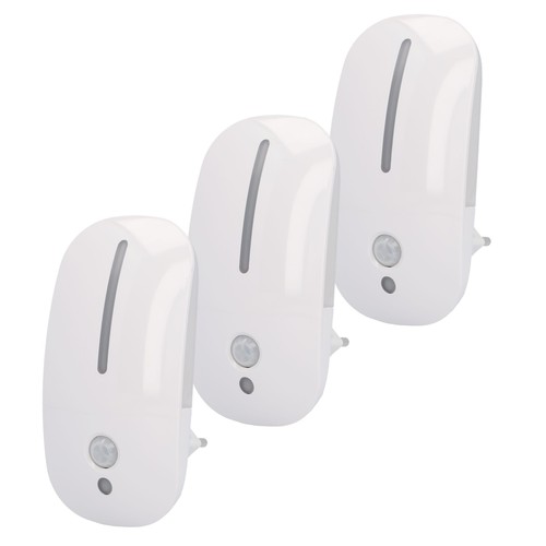Led nachtlicht steckdose - 3x,
