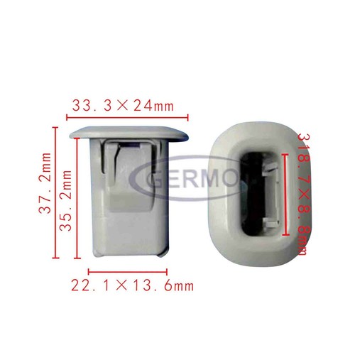 Befestigungs clips grau - x,
