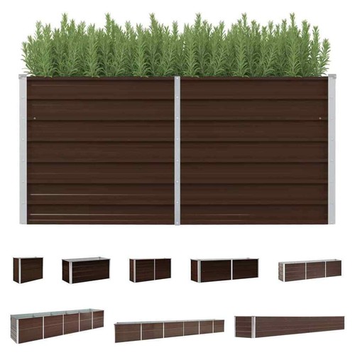 Braun metall garten hochbeet - metall,
