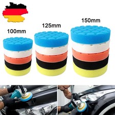 5X Polierteller Polier Set 100-150 Polierpads Klett Polierschwamm Polierscheibe