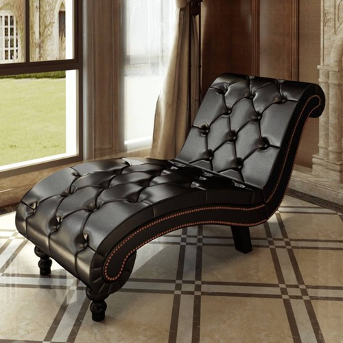 Chaiselongue braun kunstleder - chaiselongue,