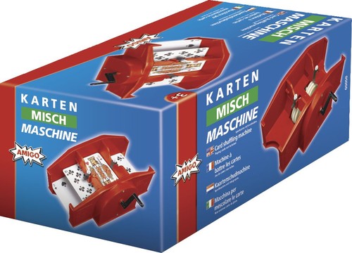 Kartenmischmaschine rot - kartenmischmaschine,,
