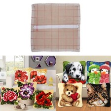 Knüpfset Teppich Erwachsene, Knüpfteppich Kissenbezug zum Selberknüpfen 50cm,