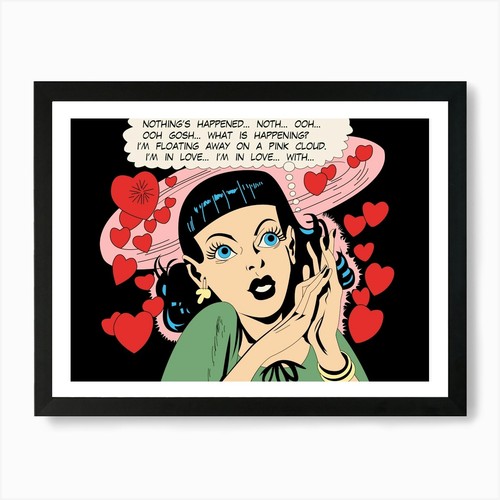 Pop art girl - pop, love,