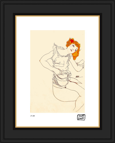 Egon schiele lithographie - egon, schiele,