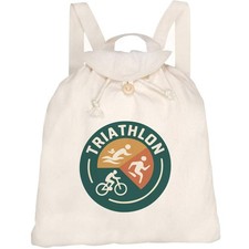 Canvas Rucksack / Backpack "Triathlon Emblem" (RK00041908)