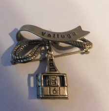 Original Bergsteig Anstecker Valluga Abzeichen Trachtenschmuck 
