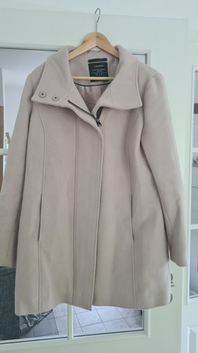 Wollmantel hellbeige damen - wollmantel,