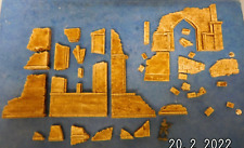 1:72  Diorama - Zubehör: 44 unbemalte Teil großes Trümmer Set (2) Ruine Stewalin