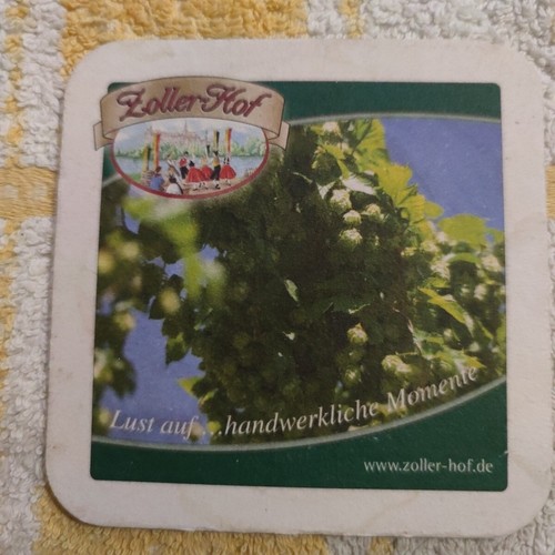 Alter bierdeckel zoller hof - -, zoller-hof