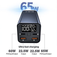 Power Bank 30000mAh 65W