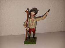 Grulich Krippenfigur  Hirte   (ca. 7 cm hoch)  Holz  geschnitzt  #3