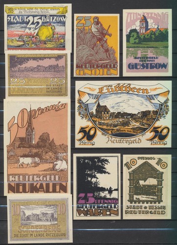 Reutergeld 18x notgeld - -,