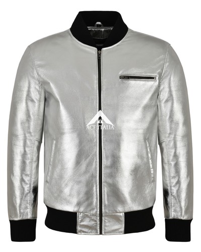 Herren echt leder - leder, bomberjacke