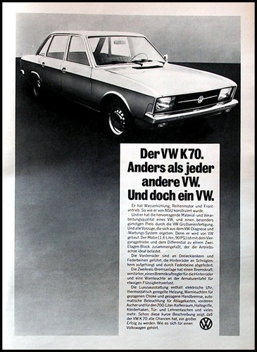 Originale werbung - vw,
