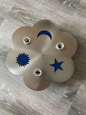 Deckenlampe mit Mond Sonne Stern Silber/Blau Leuchte Kinderzimmer Flur 34 cm