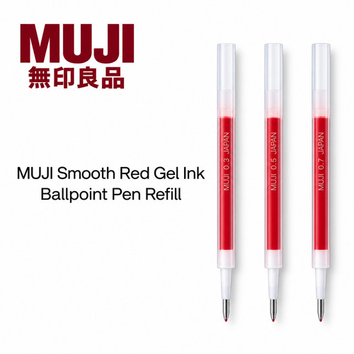 Muji glatt rot gel - muji,