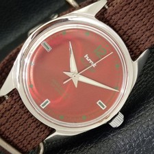 KLASSISCHE HMT PILOT HANDAUFZUG HERREN BRAUNES ZIFFERBLATT UHR a600048-2