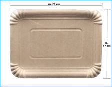 Pappteller 23 x 17cm