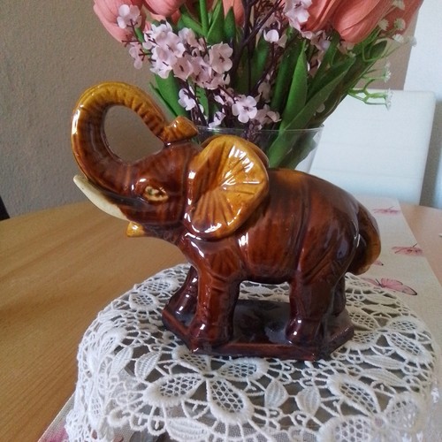 Elefant porzellanfigur - elefant,