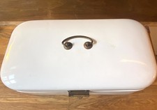 Emaille Brotkasten Brotdose mit Messing VEWAG ESCHBACH ? Antik