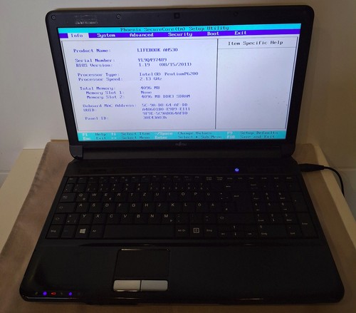 Fujitsu siemens lifebook - fujitsu-siemens, ah530