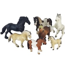 7 Bullyland Pferde Figuren Spielfiguren Pferdefiguren Spielzeug
