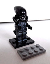 ALIENS ALIEN HR Giger Xenomorph Block Figur + Original LEGO Stein Alien Warrior