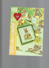 RICO DESIGN No 55 Osterideen in Pastell, farbige Zählmuster, Kreuzstich