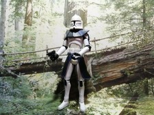 Star Wars Figur Clone Trooper Hasbro 2008 - 3,75" mit einer Waffe