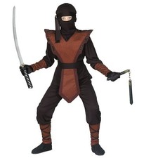 KINDER PANZER NINJA KOSTÜM Samurai Soldat Shogun Jungen Armour Japaner Karneval