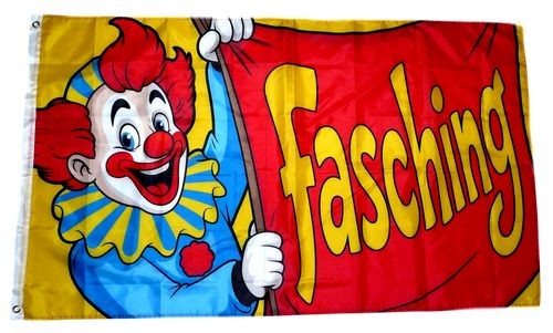 Fahne flagge fasching - /, clown