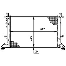 Kühler Motorkühlung MAHLE CR