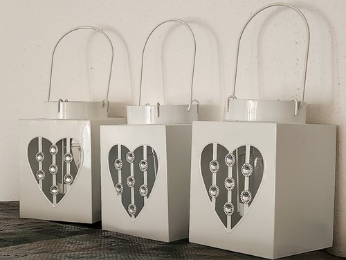 Windlicht metall laterne mit - windlicht,