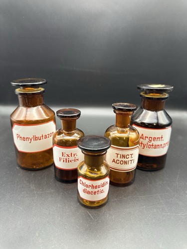 Apothekerflaschen braun alt